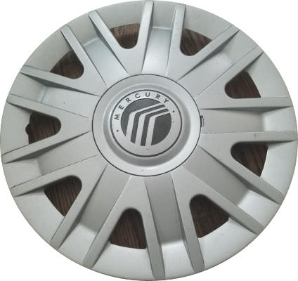 Mercury Grand Marquis 2004-2011, Plastic 9 Spoke, Single Hubcap or Wheel Cover For 16 Inch Steel Wheels. Hollander Part Number H7042B.